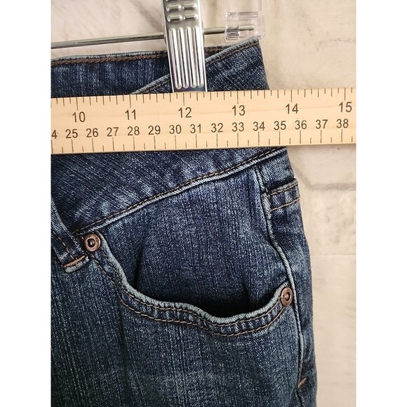 Jag Jeans Women's 4 P Bootcut Mid Rise Flap Pocket Blue Denim 27x30 Whiskered - Picture 4 of 8